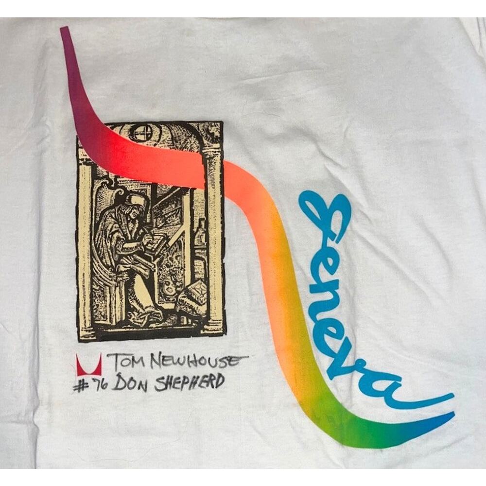 Herman Miller Eames Geneva Tee XL Signed Newhouse Shepherd Vintage 90s
